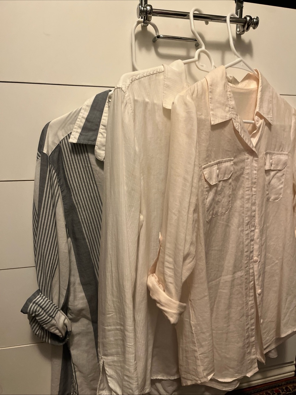 Cloth & Stone Greyson Blue & White Vertical Stripe Button-Down Shir